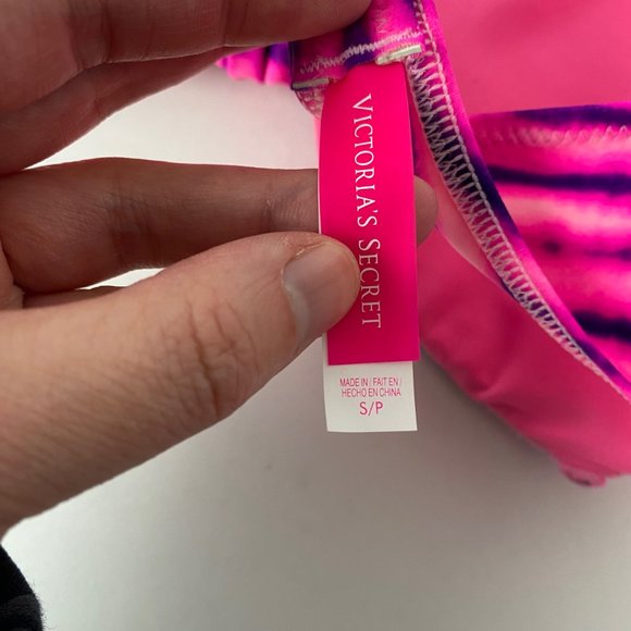Victoria’s Secret Pink Tie Dye Bikini Swim Top Size Small - Picture 5 of 5